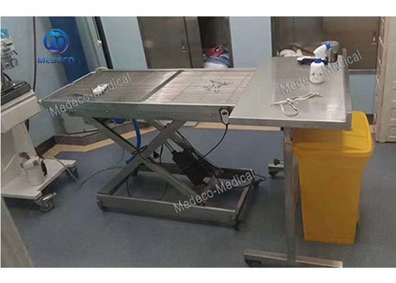 Таблица ветеринара нержавеющей стали одиночная, который встали на сторону опрокидывая хирургическая для любимцев